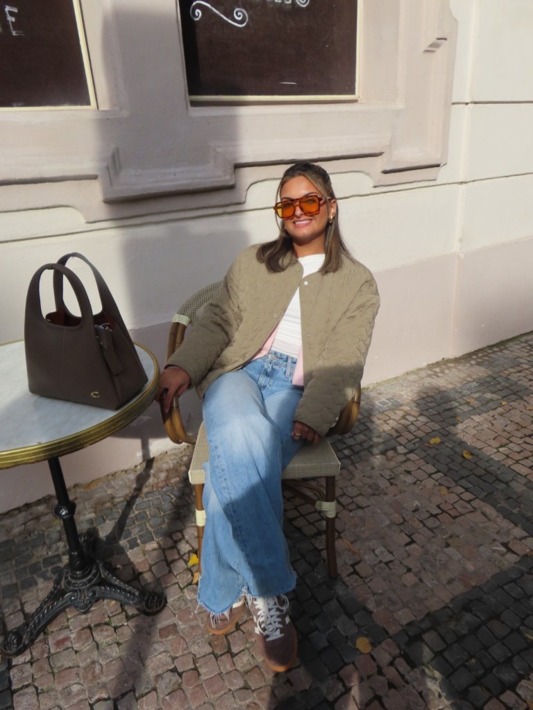 Sitting in the city of Prague 