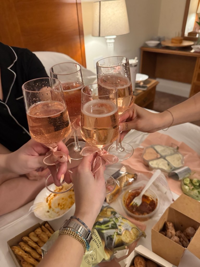 Cheering to a girls weekend with Prosecco 